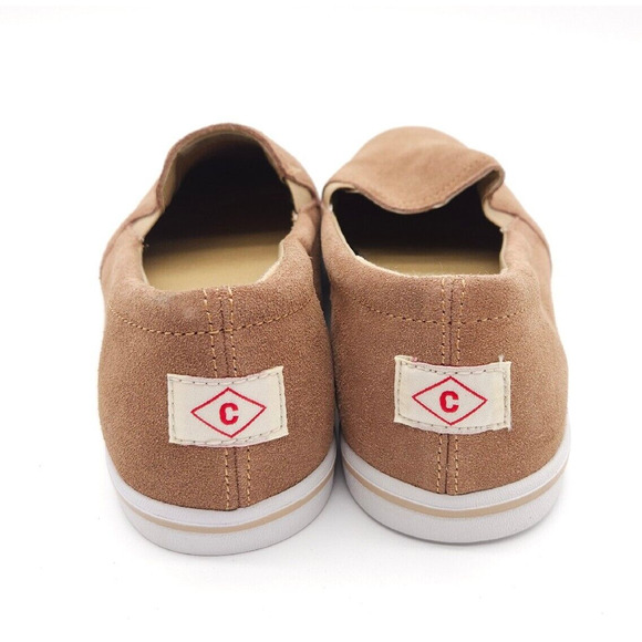 Lands End (Womens Size 9 B) Flat Slip On Canvas Brown Suede Shoes 451759 - Picture 4 of 6